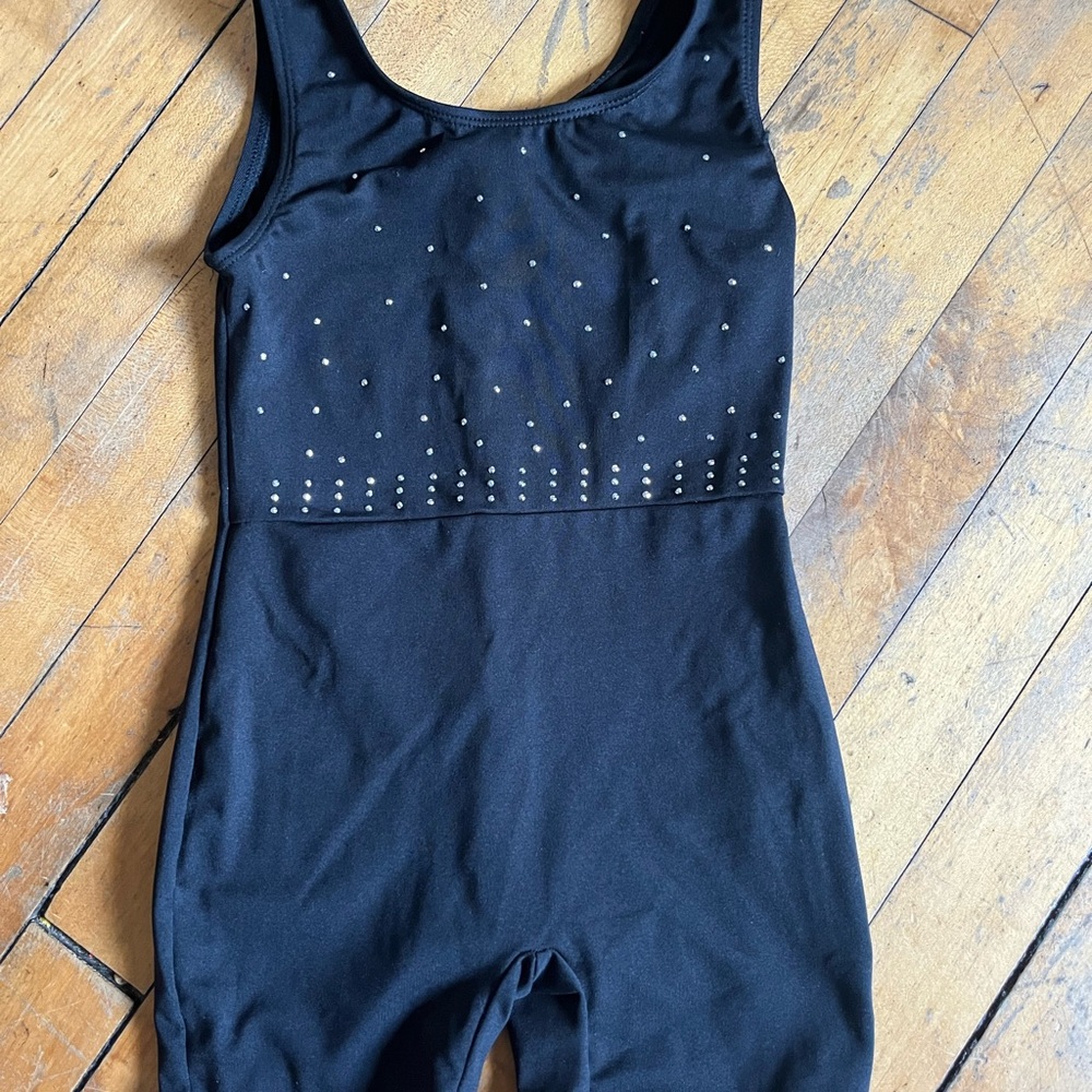 Girls' Black Cat & Jack Sparkle One-Piece Active Leotard